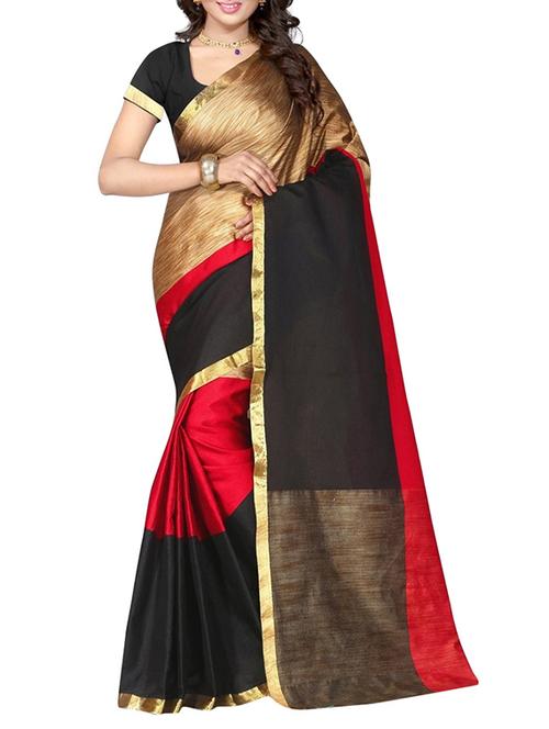 multicolour bordered saree - 14529408 - Very Small Image - 1