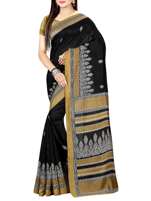 black bhagalpuri silk saree - 14529431 - Very Small Image - 1