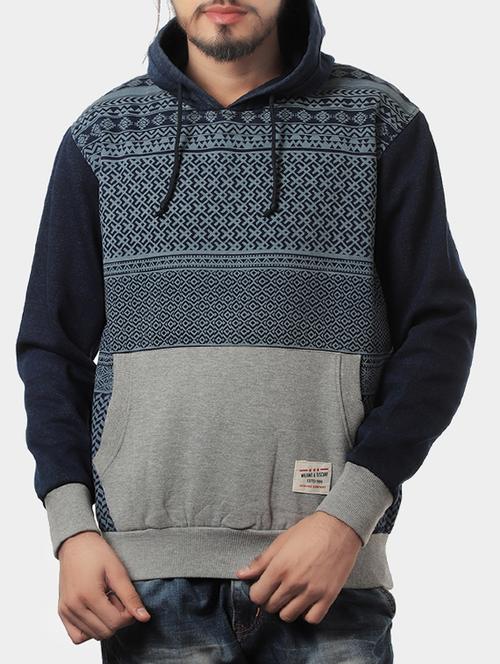 dark blue cotton sweatshirt - 14529483 - Very Small Image - 1