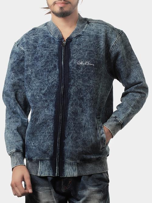 blue cotton casual jacket - 14529484 - Very Small Image - 1