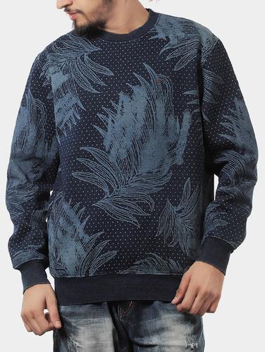 dark blue cotton sweatshirt - 14529486 - Very Small Image - 1