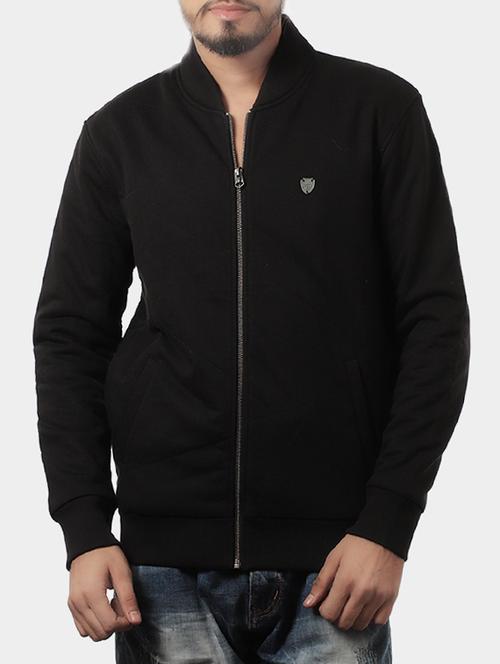 black fleece casual jacket - 14529497 - Very Small Image - 1