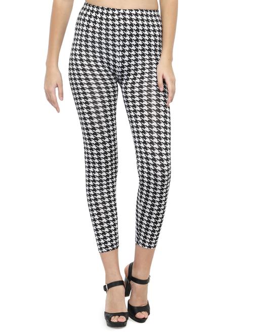 black printed jegging - 14529671 - Standard Image - 1