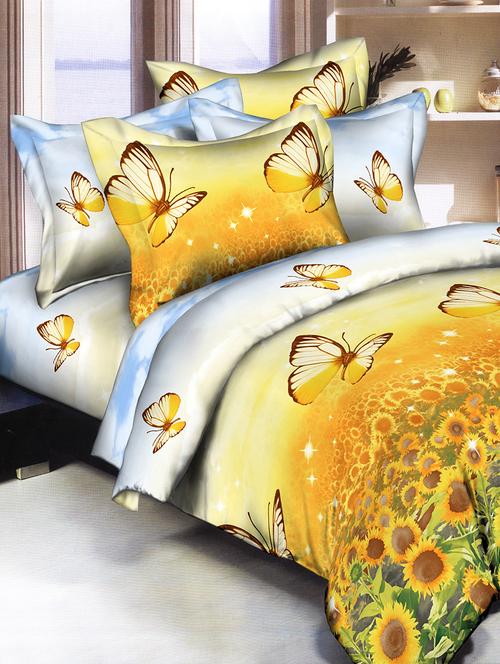 Micro Fibre Double Bedsheet With Two pillow covers - 14529672 - Very Small Image - 1