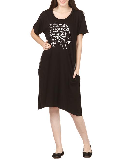black hosiery sleepshirt - 14529730 - Very Small Image - 1