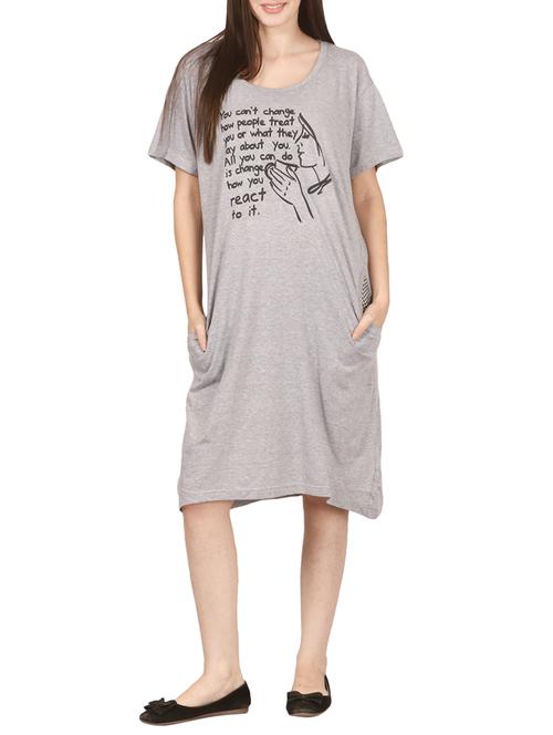 grey hosiery sleepshirt - 14529732 - Very Small Image - 1