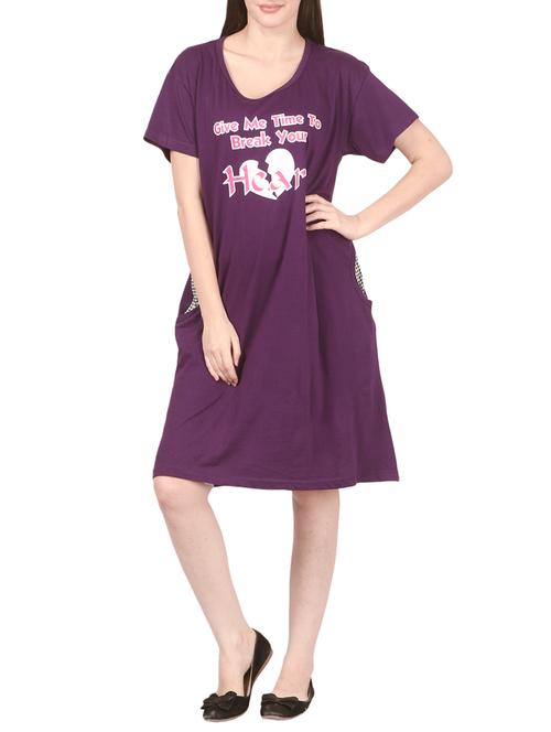 purple hosiery sleepshirt - 14529746 - Very Small Image - 1