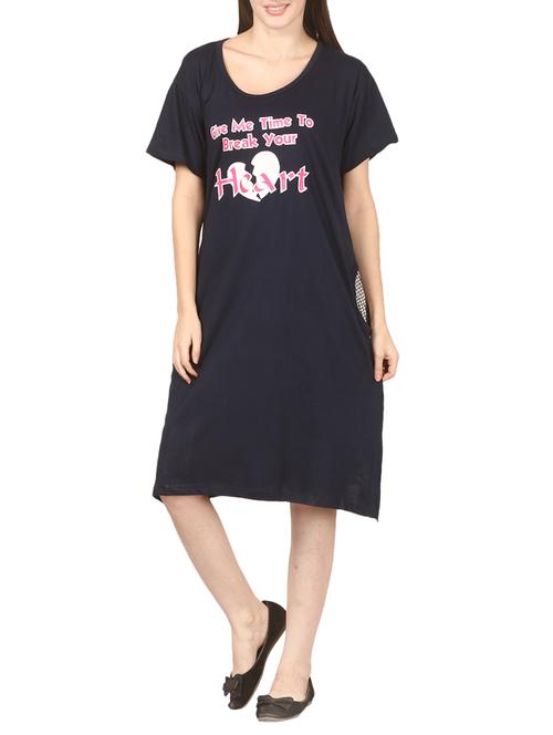 navy blue hosiery sleepshirt - 14529762 - Very Small Image - 1