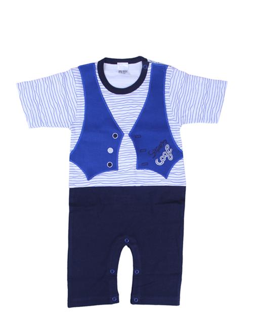 blue cotton romper - 14529806 - Standard Image - 1