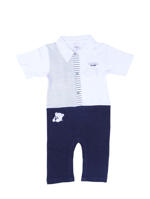 blue cotton romper - 14529808 - Standard Image - 1