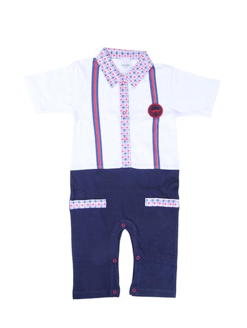 blue cotton romper - 14529813 - Standard Image - 1