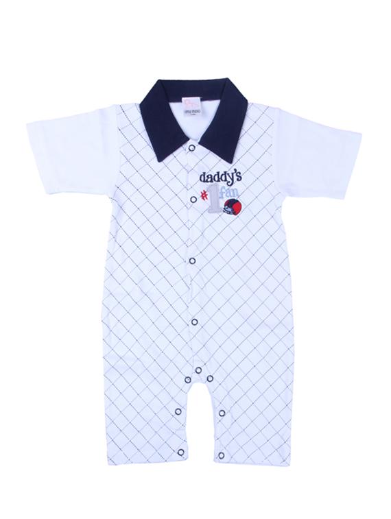blue cotton romper - 14529818 - Zoom Image - 1