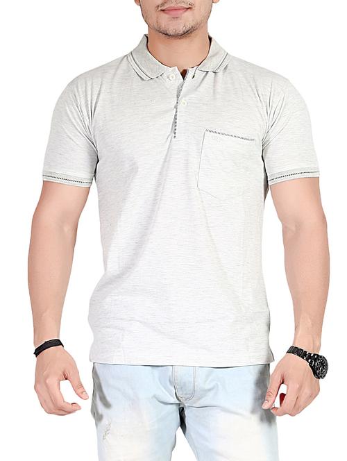 grey cotton pocket t-shirt - 14529925 - Standard Image - 1