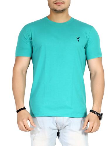 turquoise cotton t-shirt - 14529928 - Very Small Image - 1