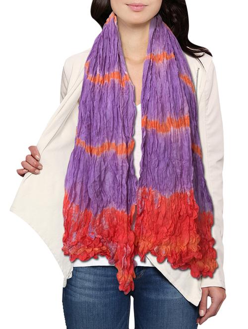 multi pure silk stole - 14530180 - Very Small Image - 1