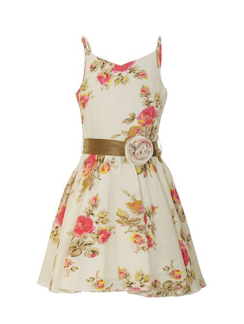 beige polyester frock - 14530305 - Standard Image - 1