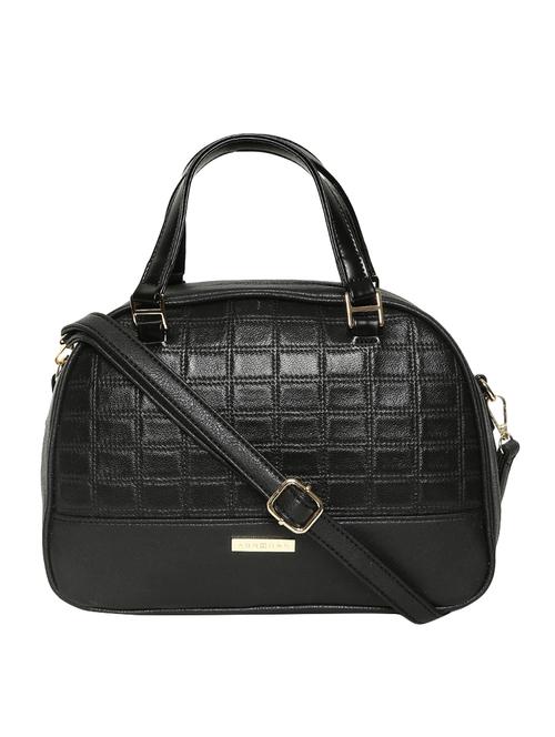 black leatherette handbag - 14530319 - Standard Image - 1