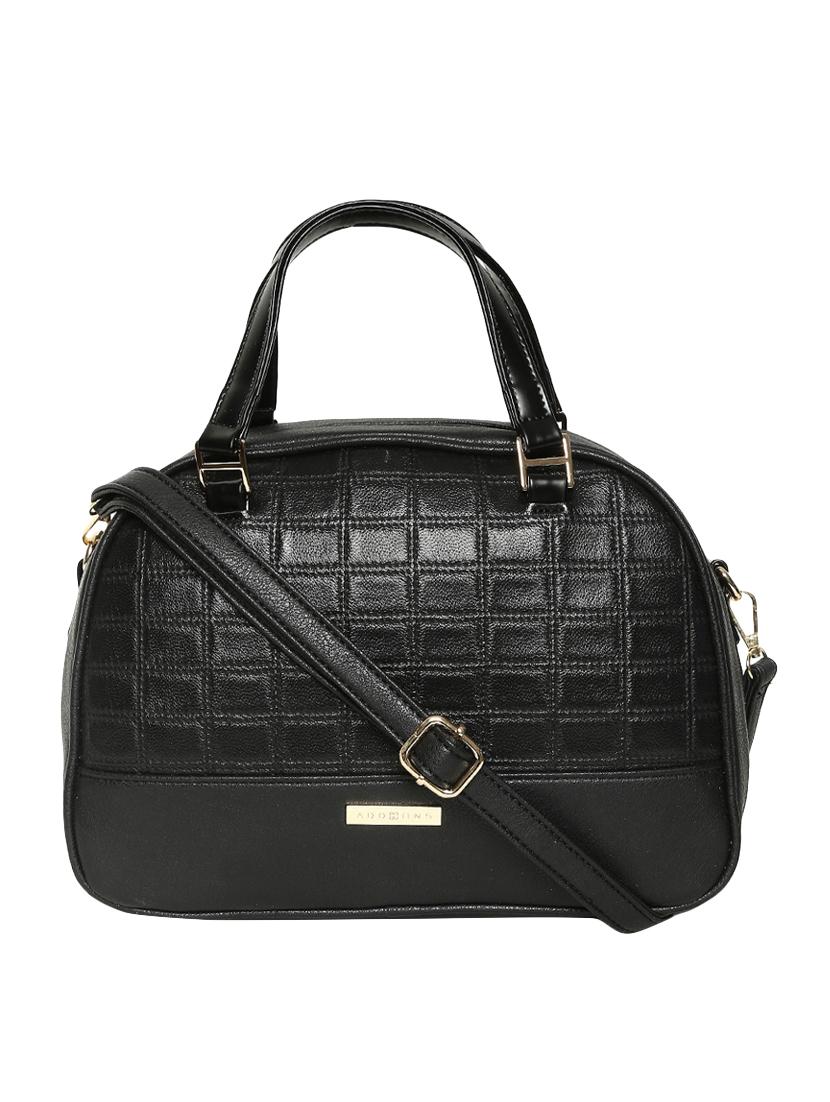 black leatherette handbag - 14530319 - Zoom Image - 1