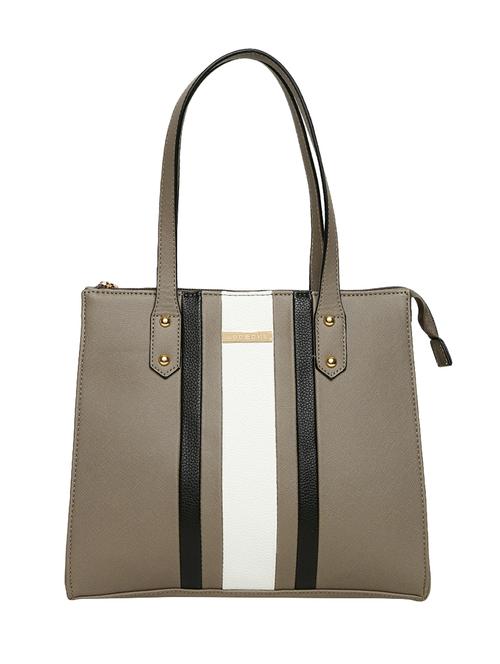 grey leatherette handbag - 14530320 - Standard Image - 1
