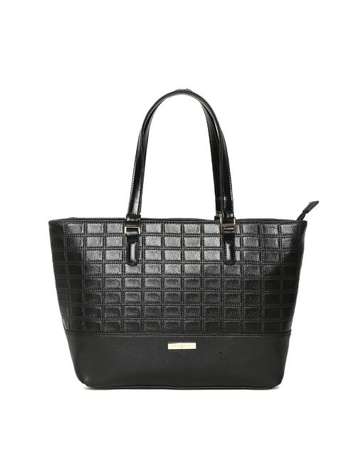 black leatherette regular handbag - 14530323 - Standard Image - 1