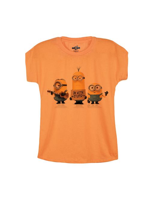orange cotton tee - 14530342 - Very Small Image - 1