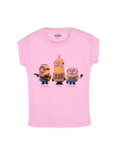pink cotton tee - 14530343 - Very Small Image - 1