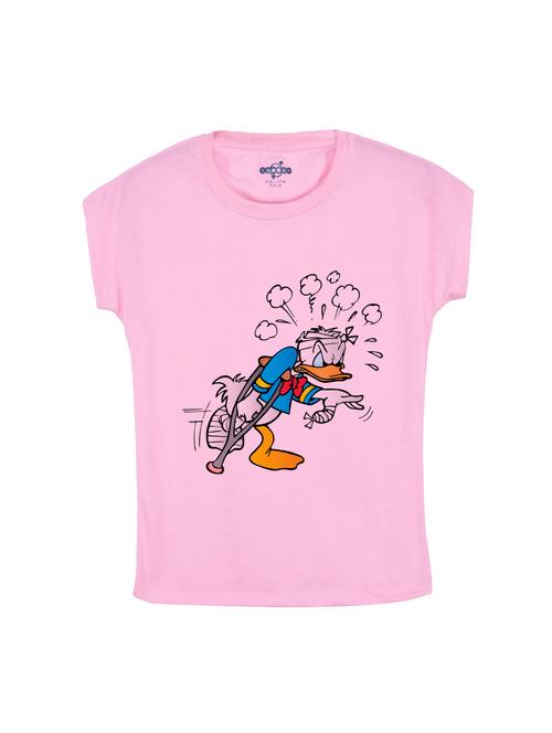 pink cotton tee - 14530363 - Very Small Image - 1