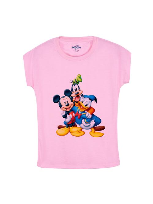 pink cotton tee - 14530388 - Very Small Image - 1