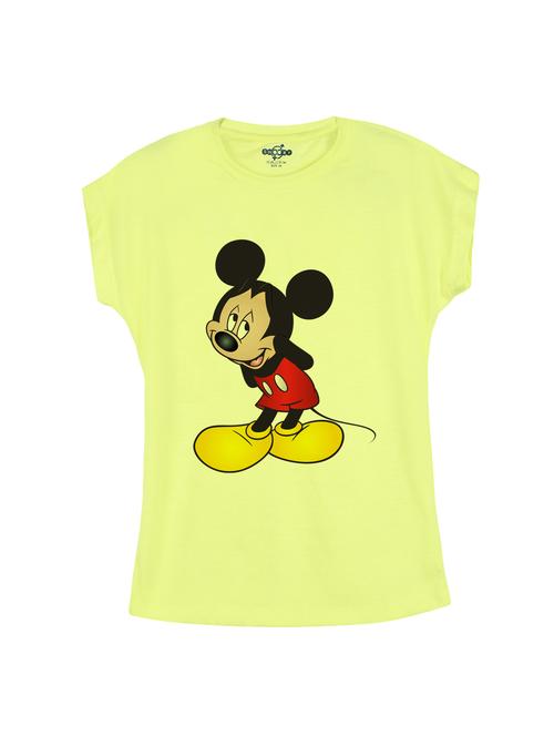 yellow cotton tee - 14530401 - Standard Image - 1