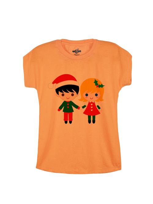 orange cotton tee - 14530437 - Standard Image - 1