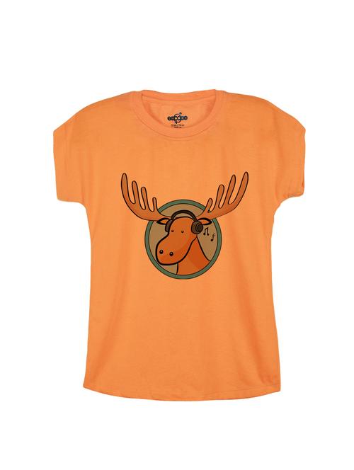 orange cotton tee - 14530467 - Standard Image - 1