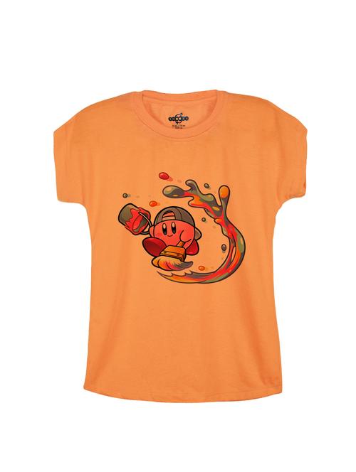 orange cotton tee - 14530487 - Standard Image - 1