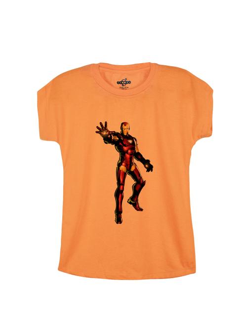 orange cotton t-shirt - 14530497 - Very Small Image - 1