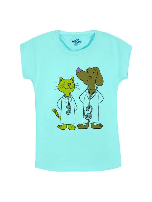 blue cotton tee - 14530525 - Standard Image - 1
