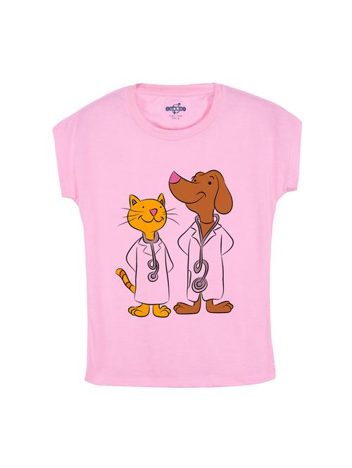 pink cotton tee - 14530528 - Standard Image - 1