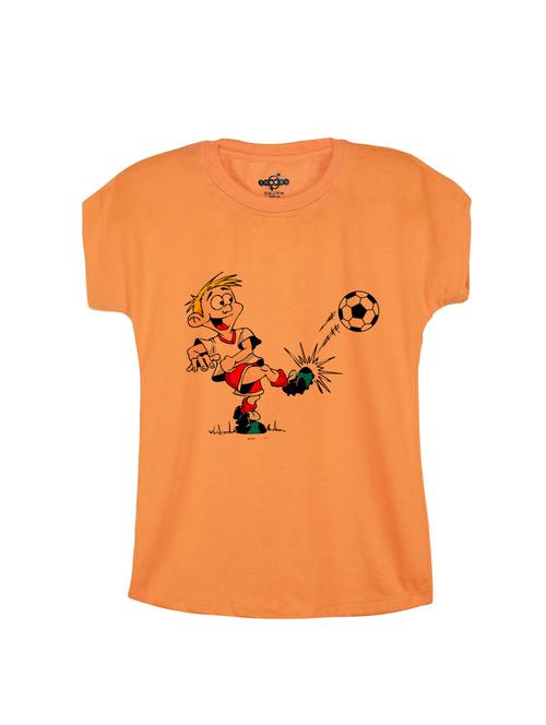 orange cotton t-shirt - 14530532 - Standard Image - 1