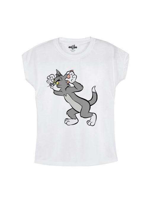 white cotton tee - 14530539 - Very Small Image - 1