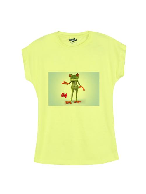 yellow cotton tee - 14530556 - Standard Image - 1