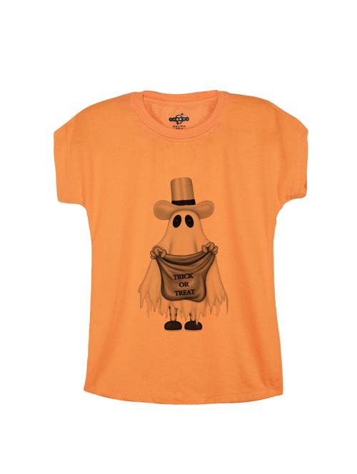 orange cotton tee - 14530622 - Standard Image - 1