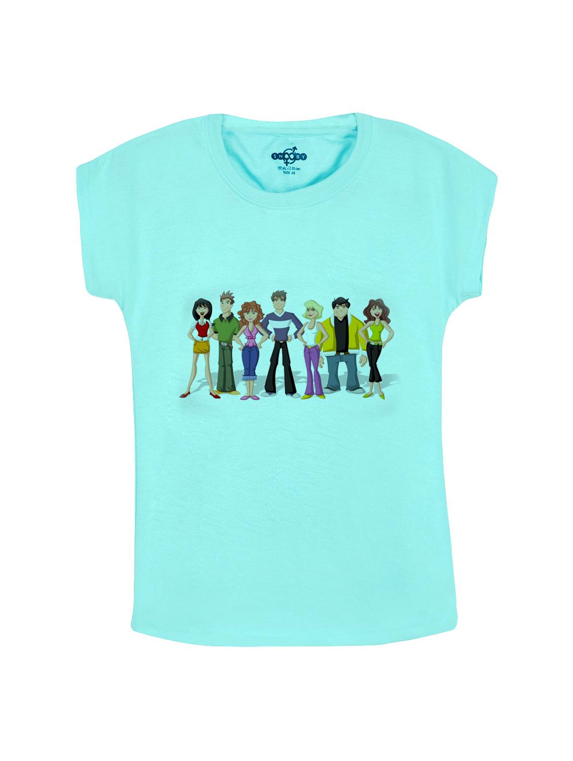 blue cotton tee - 14530665 - Zoom Image - 1