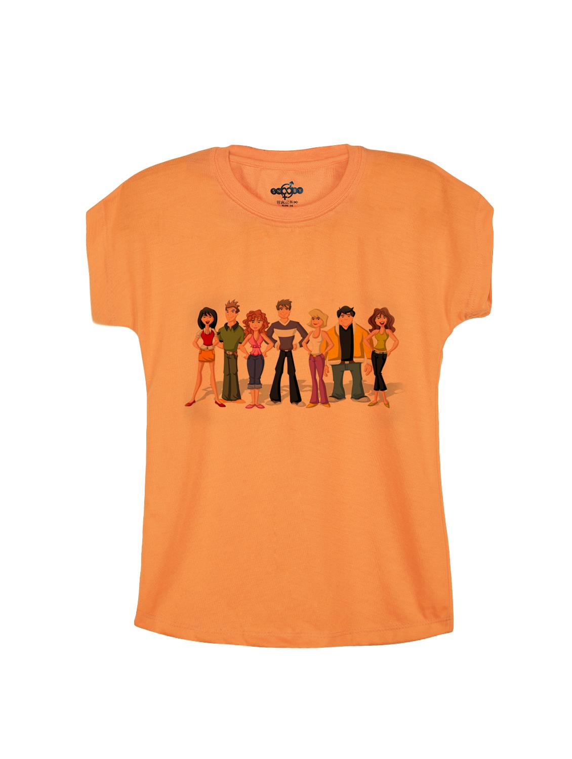orange cotton tee - 14530667 - Zoom Image - 1