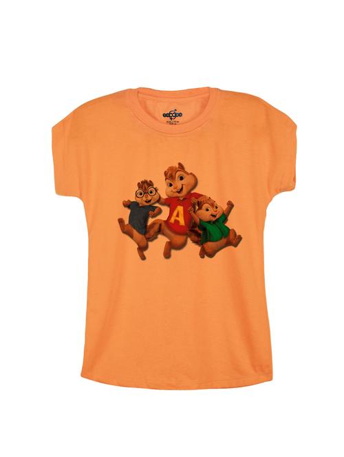 orange cotton tee - 14530697 - Very Small Image - 1