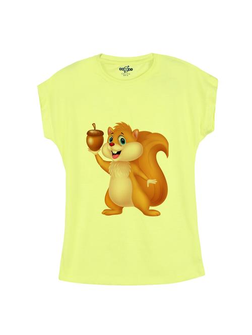 yellow cotton tee - 14530701 - Standard Image - 1