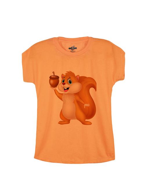 orange cotton tee - 14530702 - Standard Image - 1