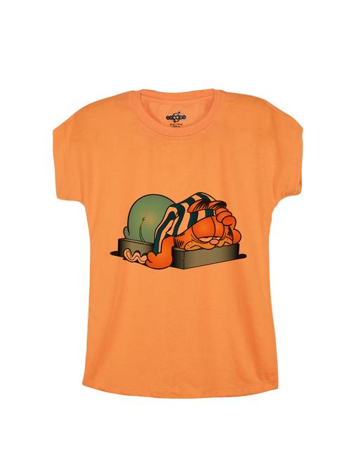 orange cotton tee - 14530767 - Standard Image - 1