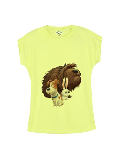 yellow cotton tee - 14530801 - Standard Image - 1