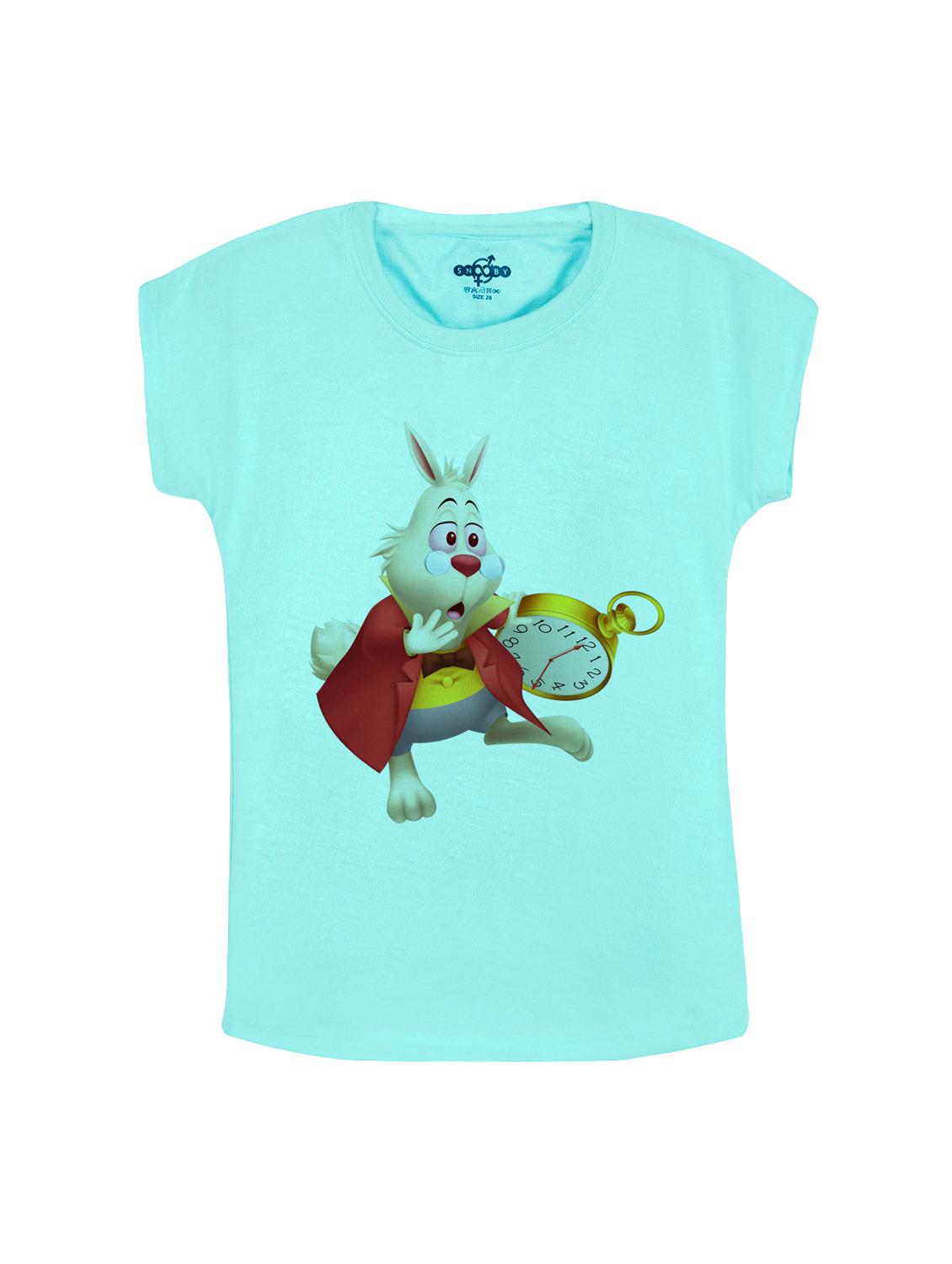blue cotton tee - 14530815 - Zoom Image - 1