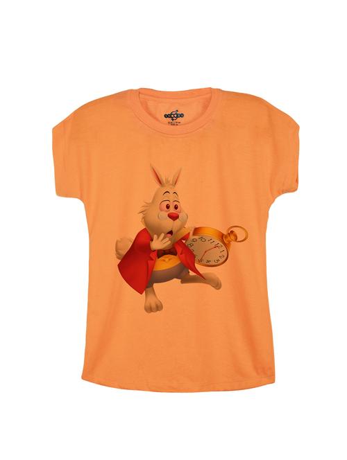 orange cotton tee - 14530817 - Standard Image - 1