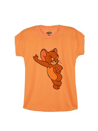 orange cotton tee - 14530827 - Very Small Image - 1