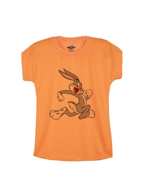 orange cotton tee - 14530832 - Very Small Image - 1